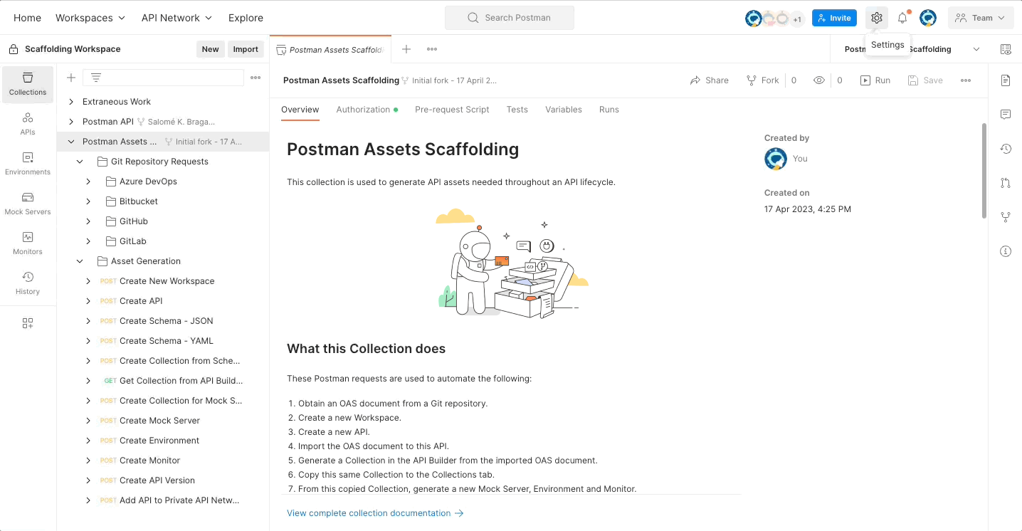 Git Repository Requests | Postman Public Workspace | Postman API Network