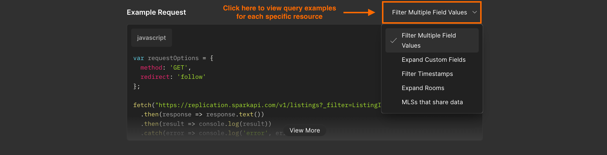 Spark web api queries