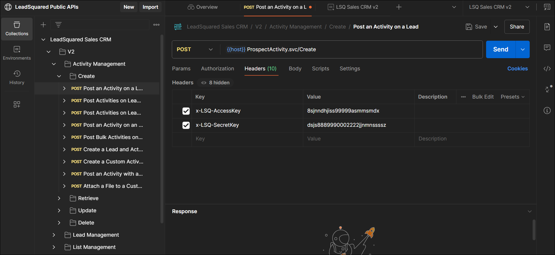 LeadSquared Sales CRM | Get Started | Postman API Network
