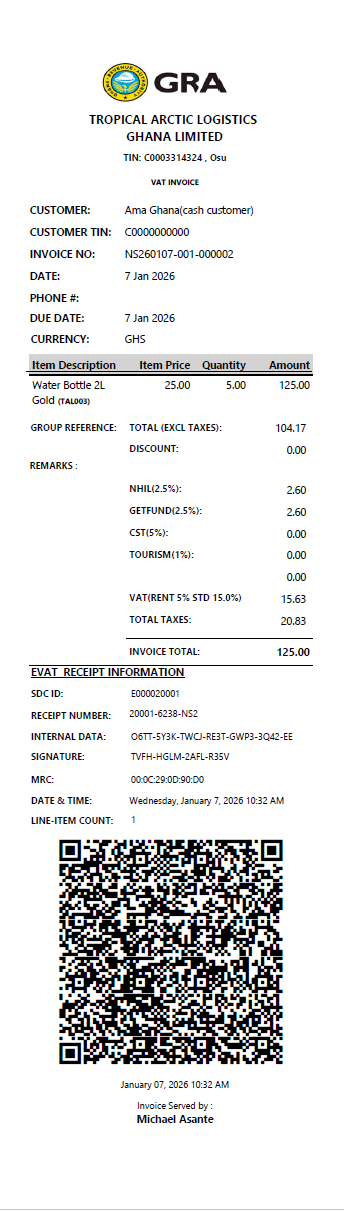 For Taxpayers-GRA E-VAT API - VER 8.2