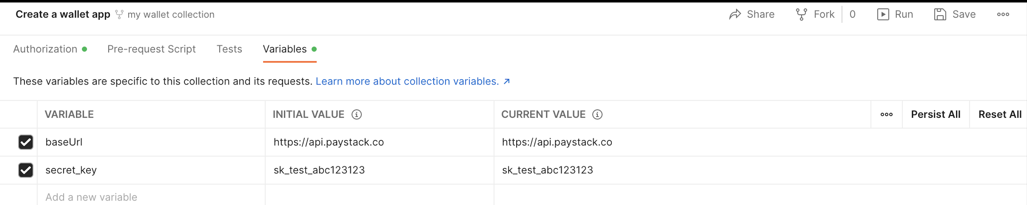 Create a wallet app | Documentation | Postman API Network