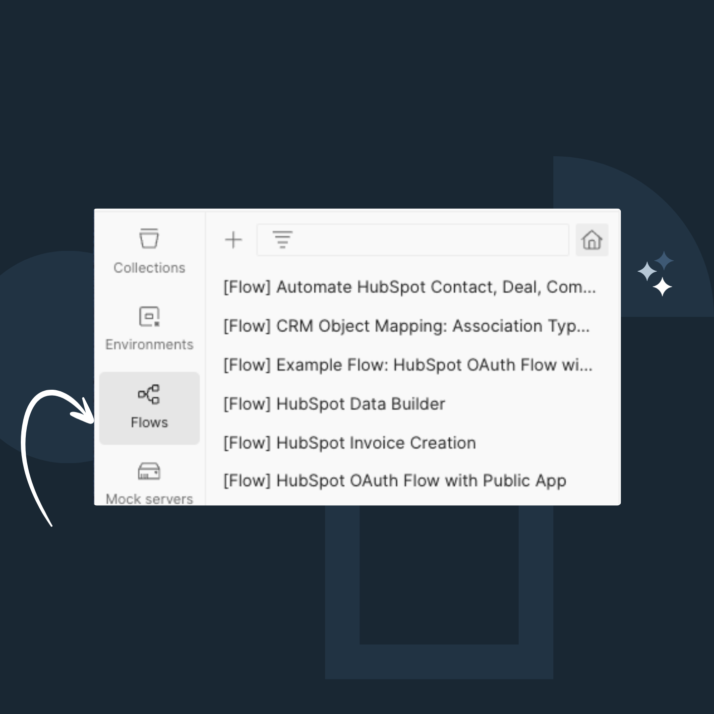 HubSpot Flows Workspace | Postman API Network