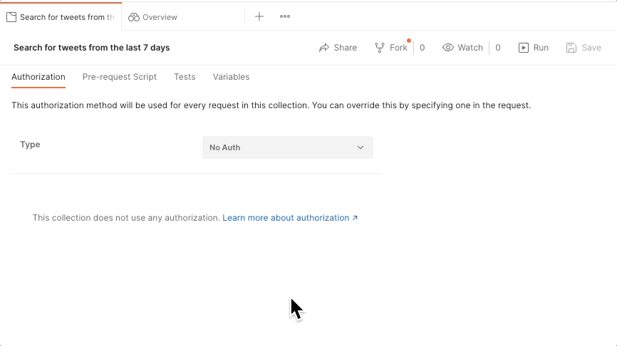 Twitter Learning Modules in Postman | Postman API Network