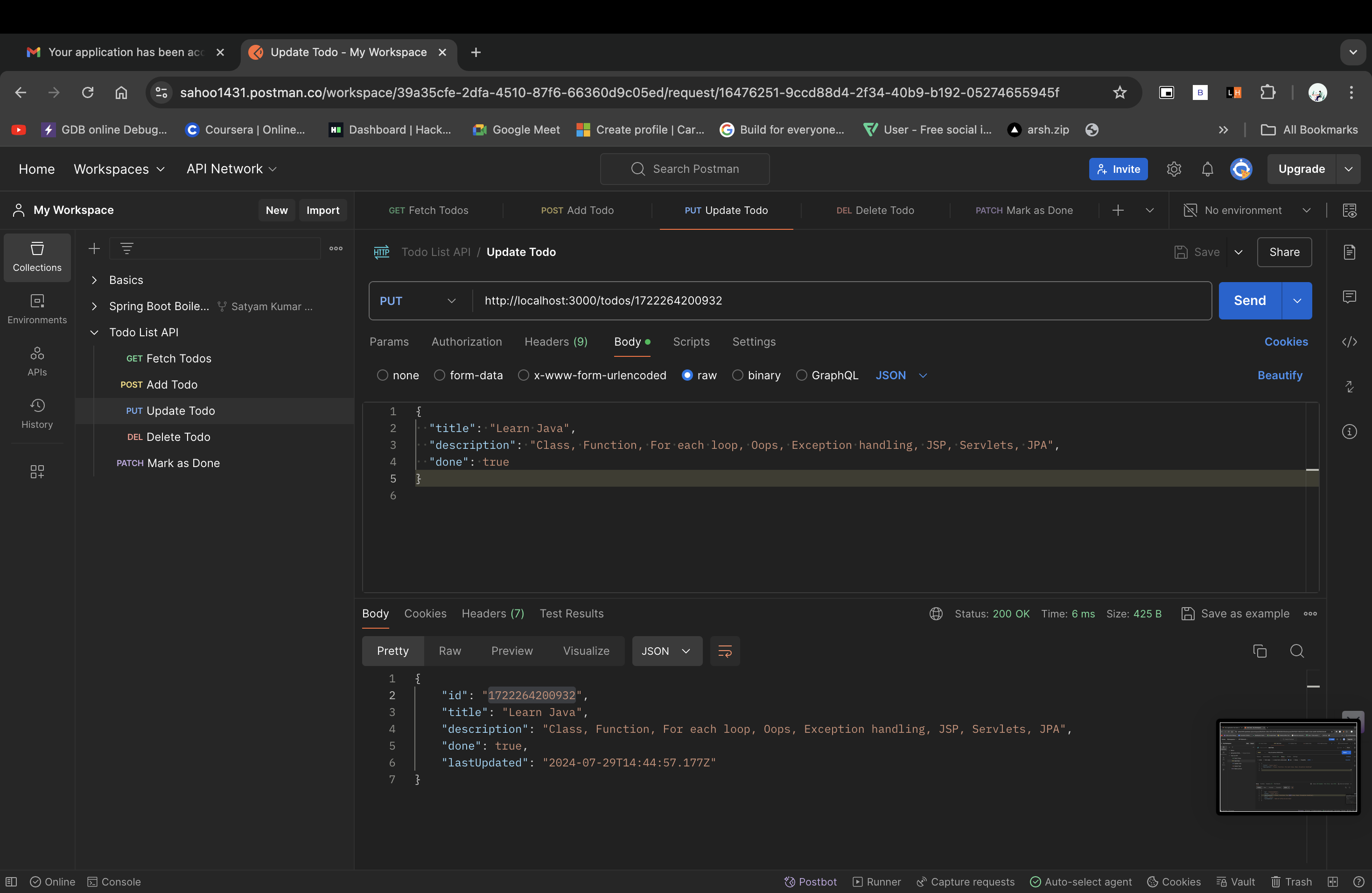 Todo List API
