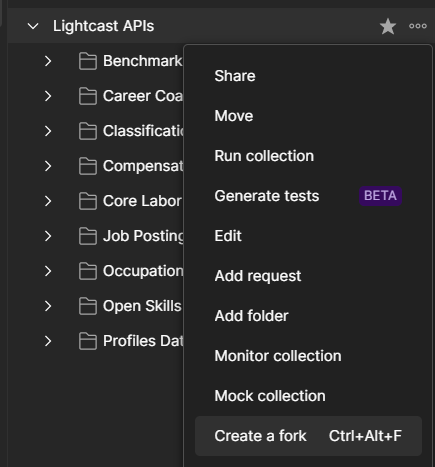 Lightcast APIs | Get Started | Postman API Network