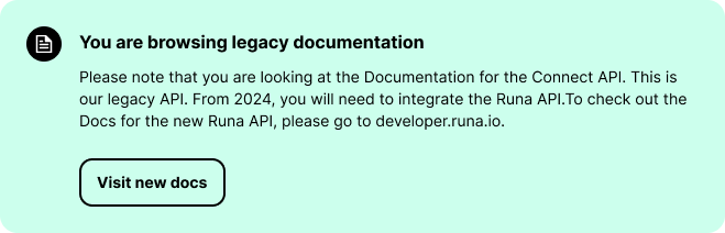 Runa Connect API documentation