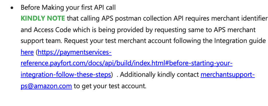 Amazon Payment Services Postman Collection | Get Started | Postman API ...