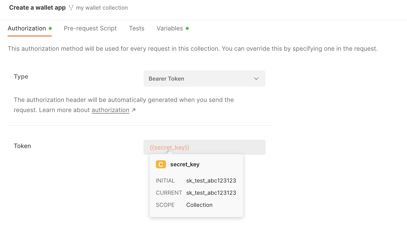 Create a wallet app | Documentation | Postman API Network