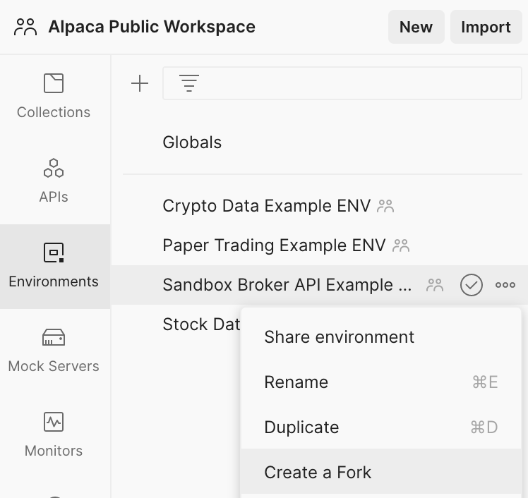 Alpaca Public Workspace | Postman API Network